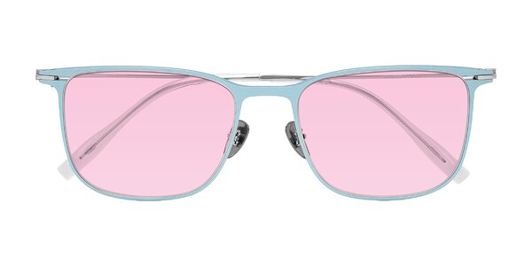 Front of Moua in Pastel Blue/Silver