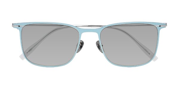 Front of Moua in Pastel Blue/Silver