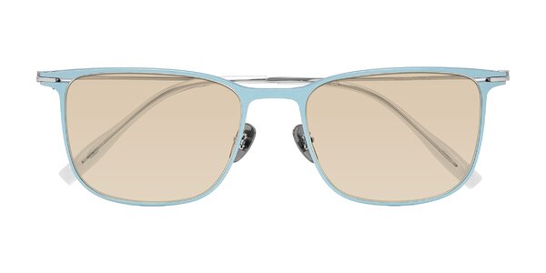 Front of Moua in Pastel Blue/Silver