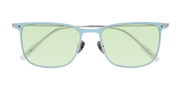 Front of Moua in Pastel Blue/Silver
