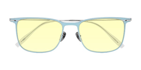 Front of Moua in Pastel Blue/Silver