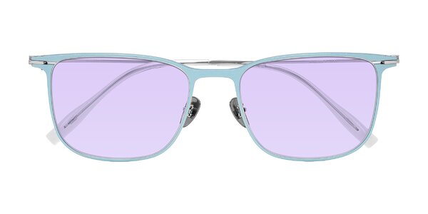 Front of Moua in Pastel Blue/Silver