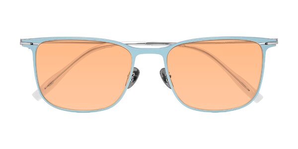 Front of Moua in Pastel Blue/Silver