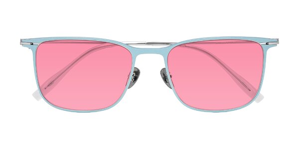 Front of Moua in Pastel Blue/Silver