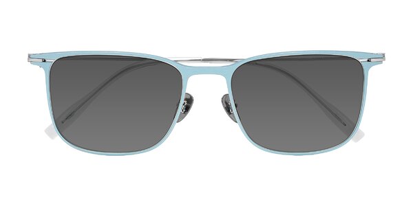 Front of Moua in Pastel Blue/Silver
