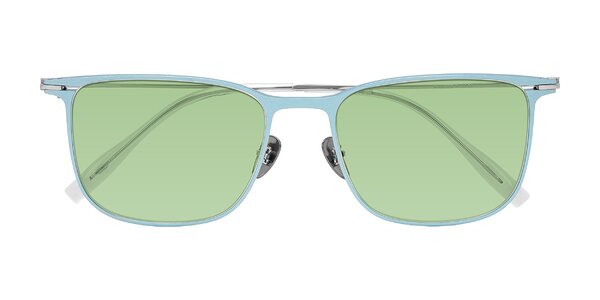 Front of Moua in Pastel Blue/Silver