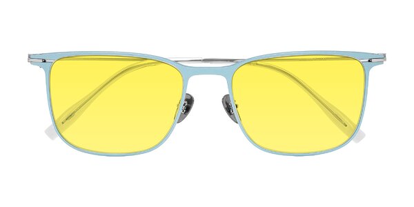 Front of Moua in Pastel Blue/Silver