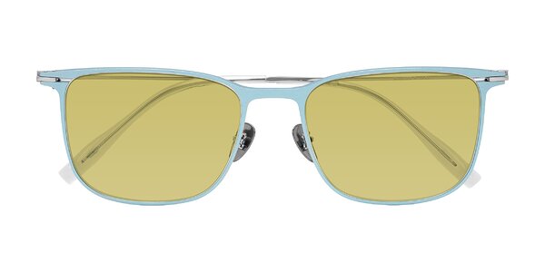 Front of Moua in Pastel Blue/Silver