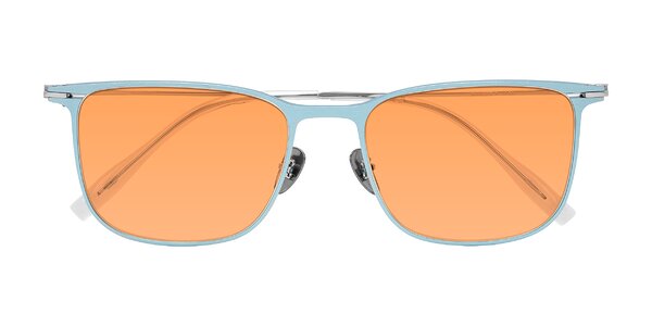 Front of Moua in Pastel Blue/Silver
