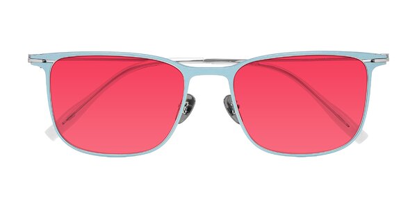 Front of Moua in Pastel Blue/Silver