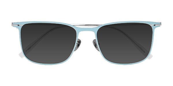 Front of Moua in Pastel Blue/Silver