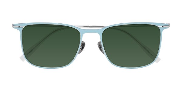 Front of Moua in Pastel Blue/Silver