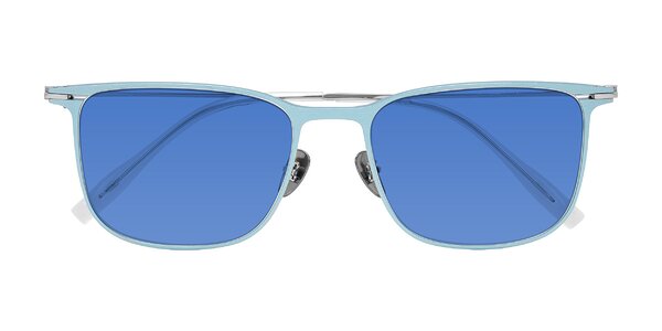 Front of Moua in Pastel Blue/Silver