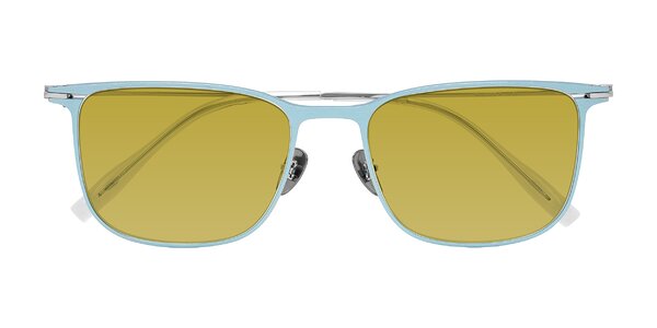 Front of Moua in Pastel Blue/Silver