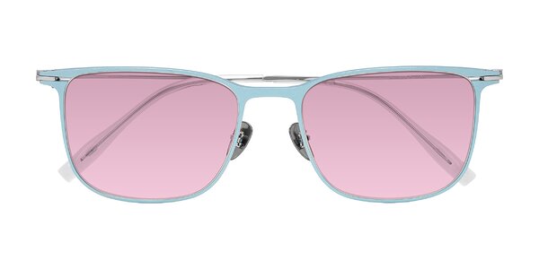 Front of Moua in Pastel Blue/Silver