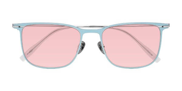 Front of Moua in Pastel Blue/Silver
