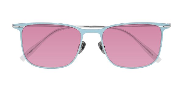 Front of Moua in Pastel Blue/Silver