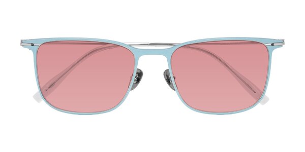Front of Moua in Pastel Blue/Silver