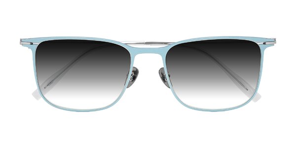 Front of Moua in Pastel Blue/Silver