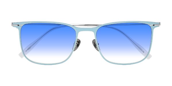 Front of Moua in Pastel Blue/Silver
