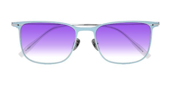 Front of Moua in Pastel Blue/Silver