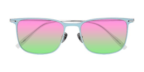 Front of Moua in Pastel Blue/Silver