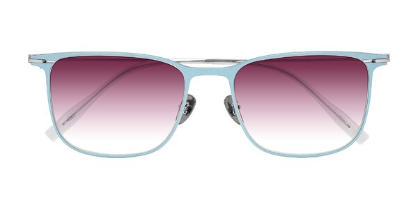 Front of Moua in Pastel Blue/Silver