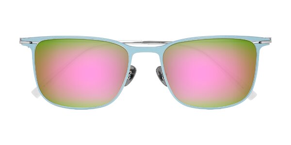 Front of Moua in Pastel Blue/Silver