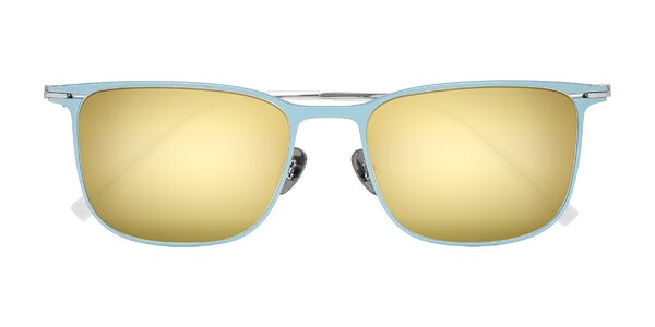 Front of Moua in Pastel Blue/Silver
