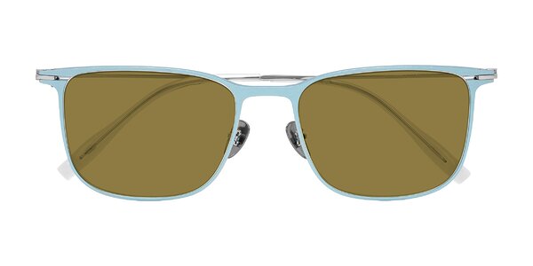 Front of Moua in Pastel Blue/Silver