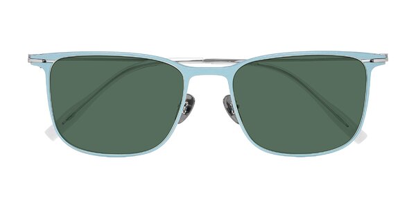 Front of Moua in Pastel Blue/Silver