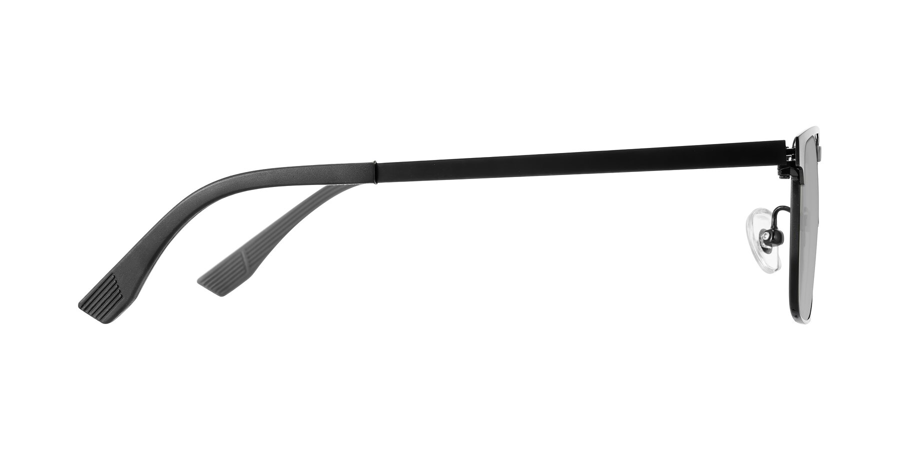 Side of Leeth in Black with Light Gray Tinted Lenses