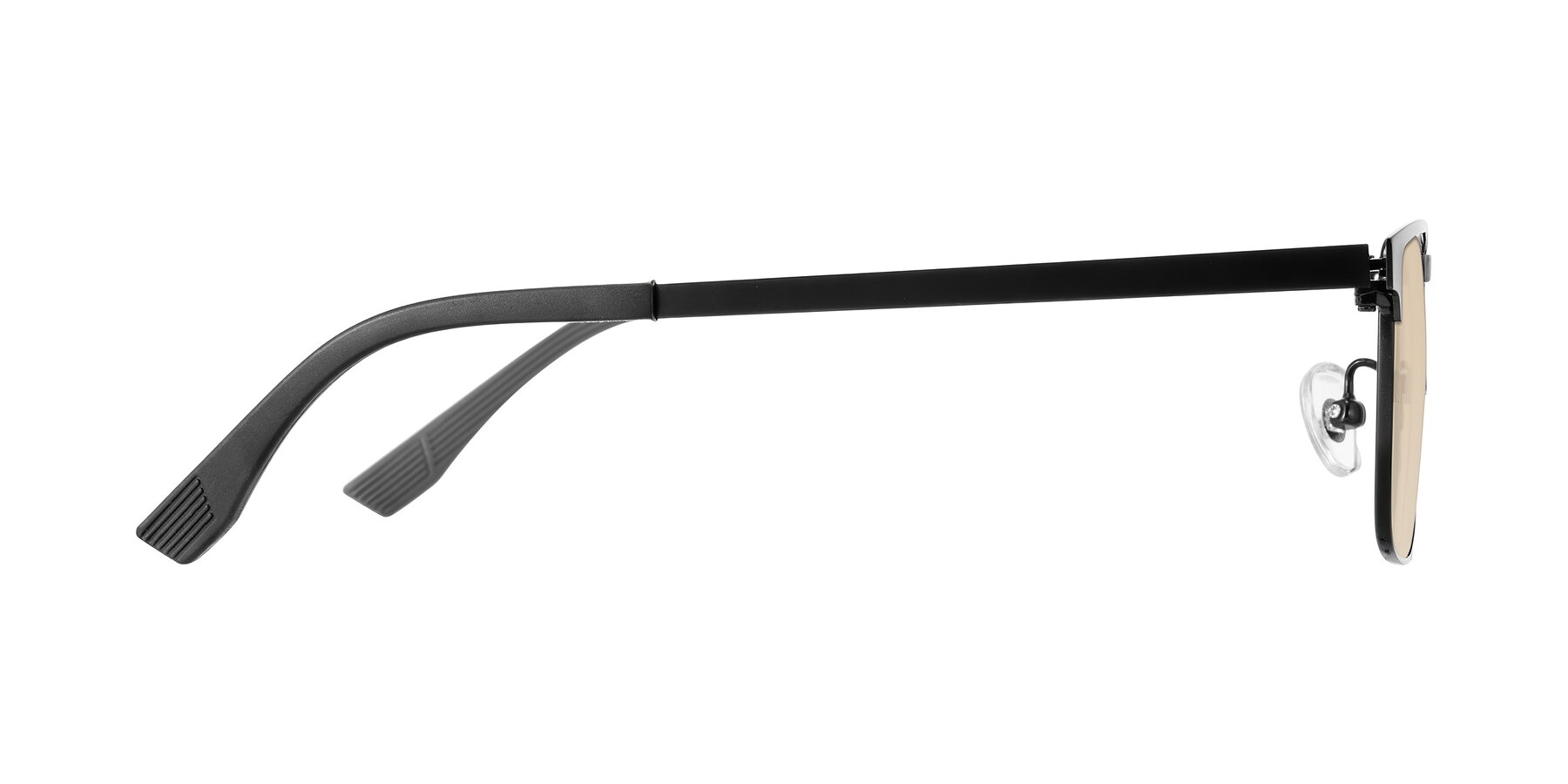 Side of Leeth in Black with Light Brown Tinted Lenses