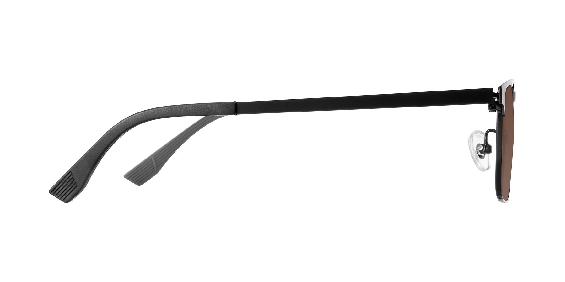 Side of Leeth in Black with Brown Tinted Lenses