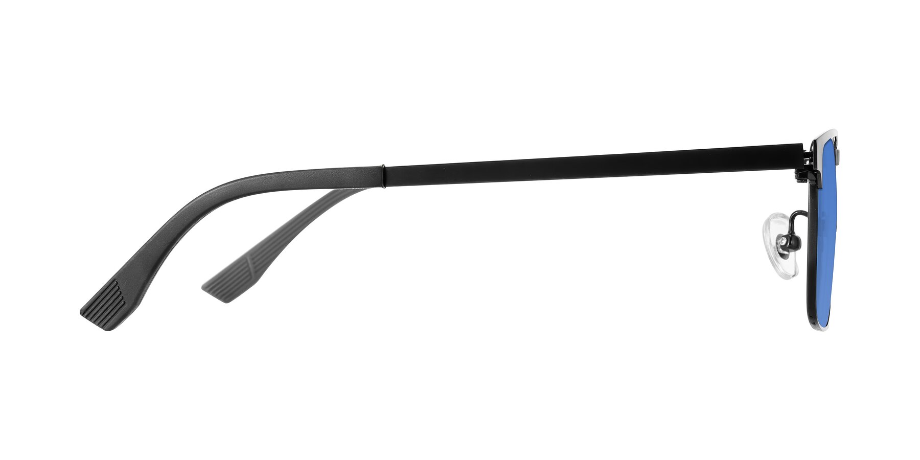 Side of Leeth in Black with Blue Tinted Lenses