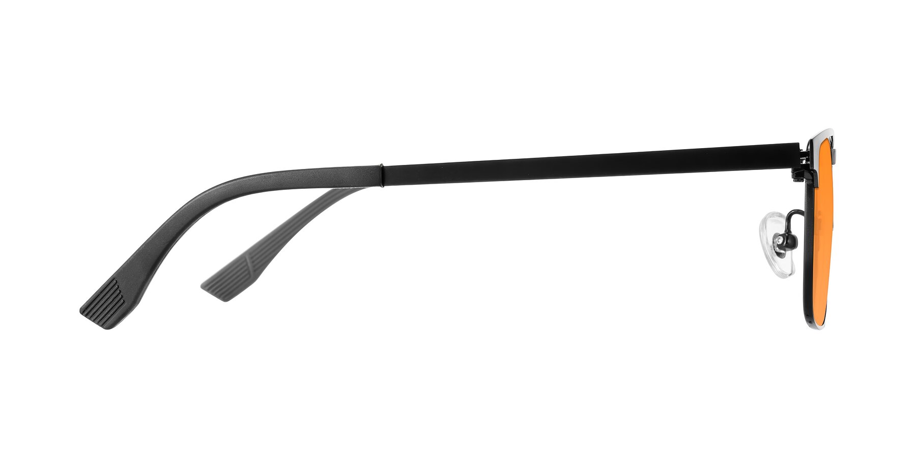 Side of Leeth in Black with Orange Tinted Lenses