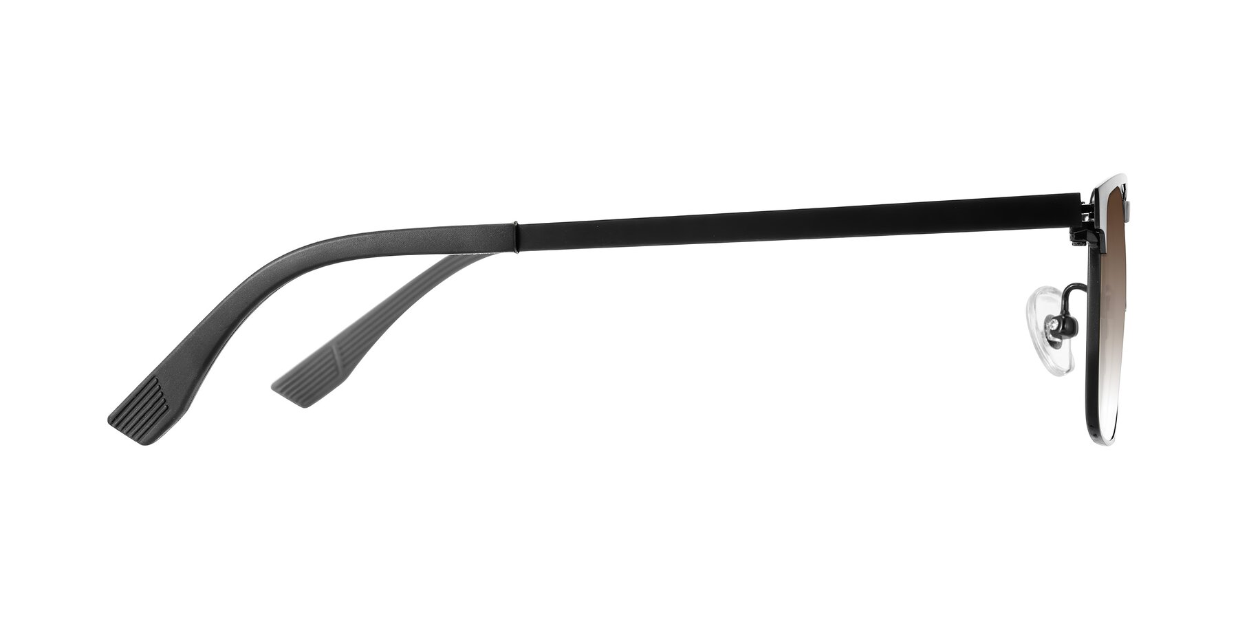 Side of Leeth in Black with Brown Gradient Lenses