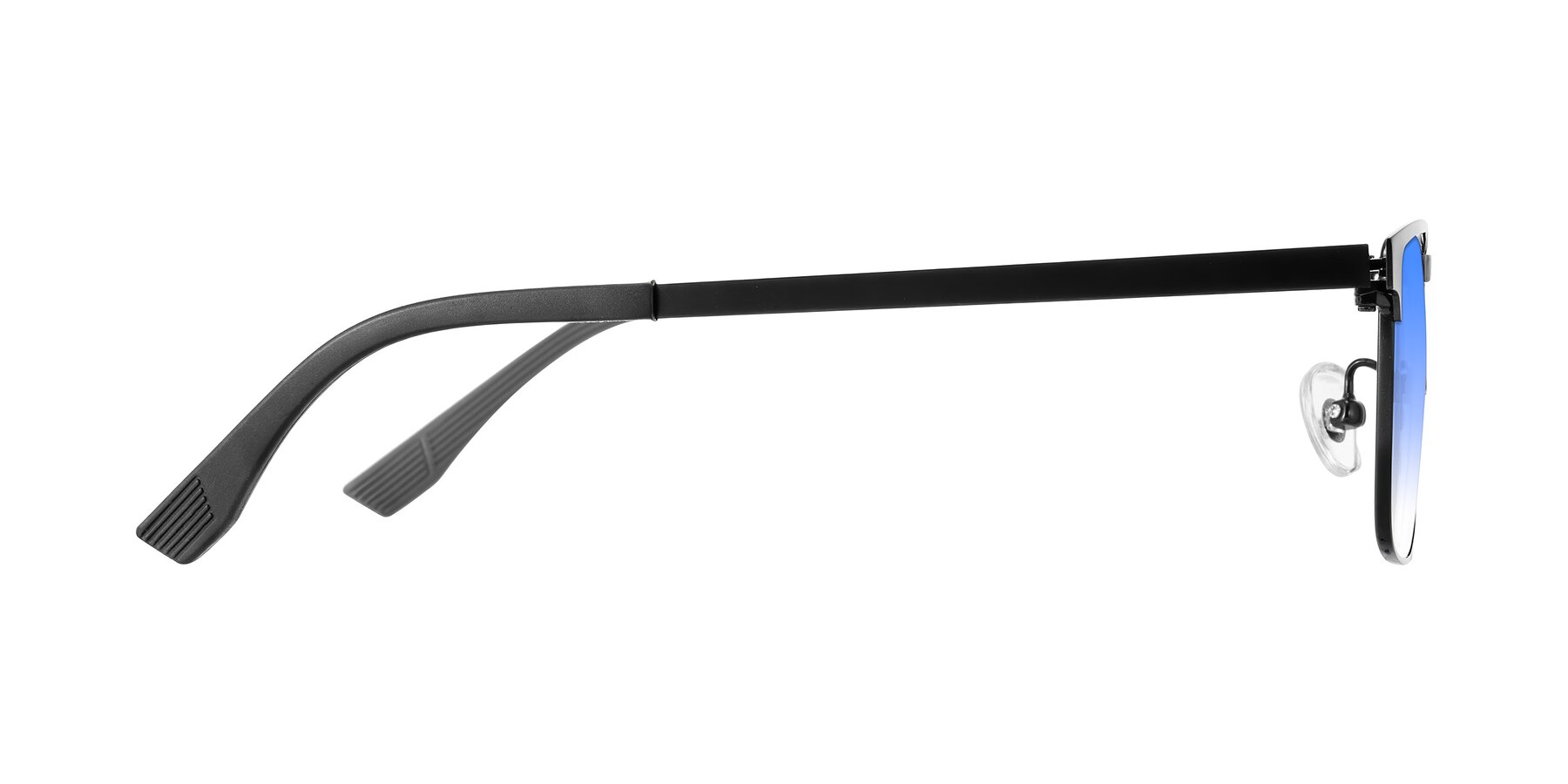 Side of Leeth in Black with Blue Gradient Lenses