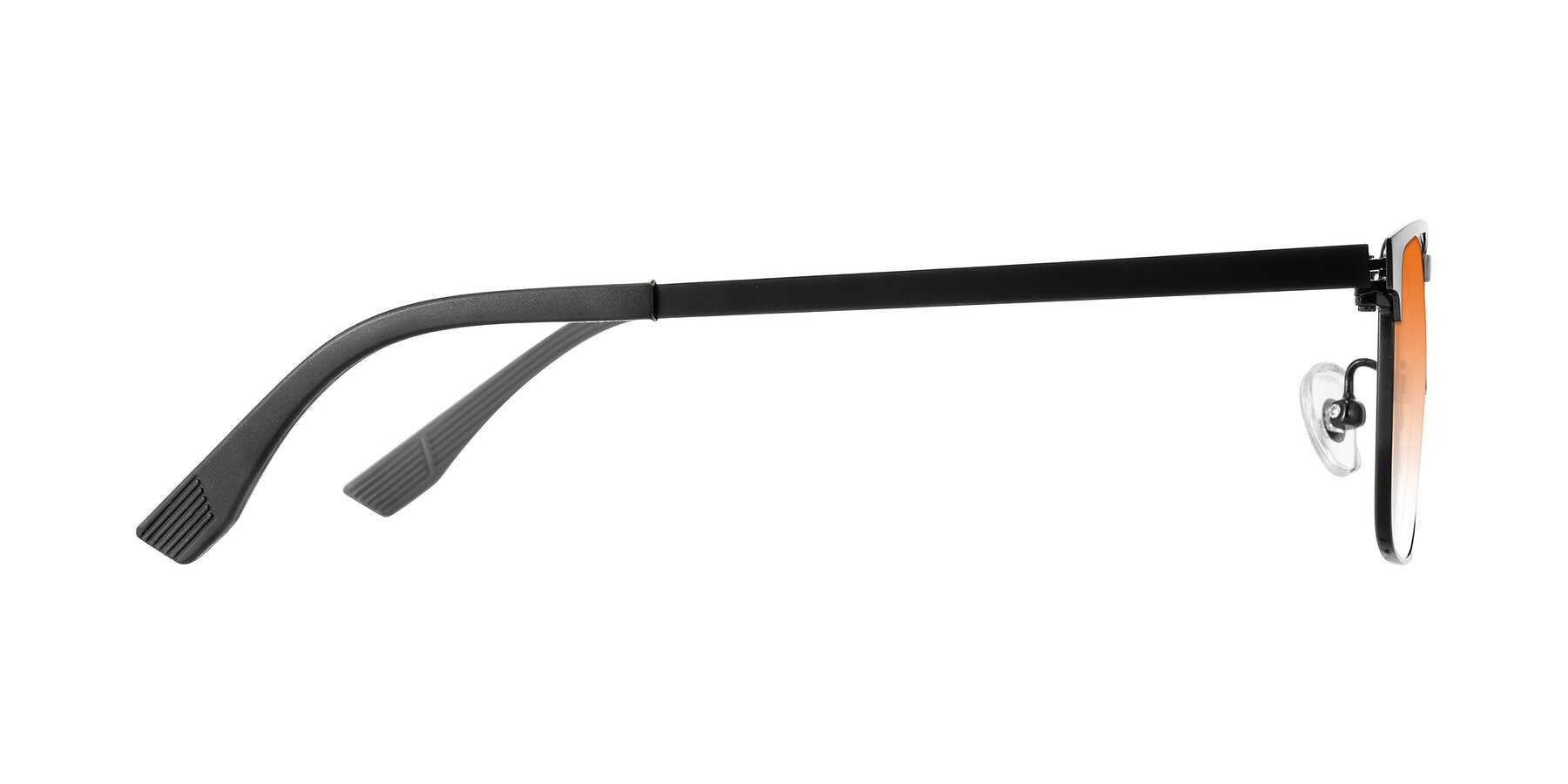 Side of Leeth in Black with Orange Gradient Lenses