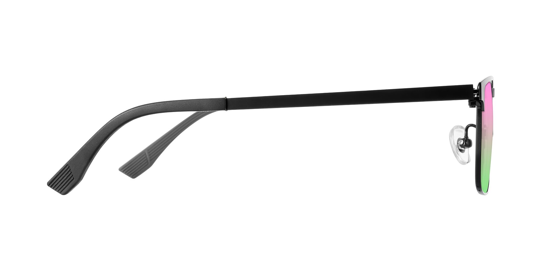 Side of Leeth in Black with Pink / Green Gradient Lenses