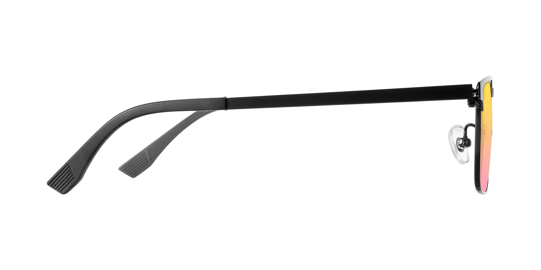 Side of Leeth in Black with Yellow / Pink Gradient Lenses