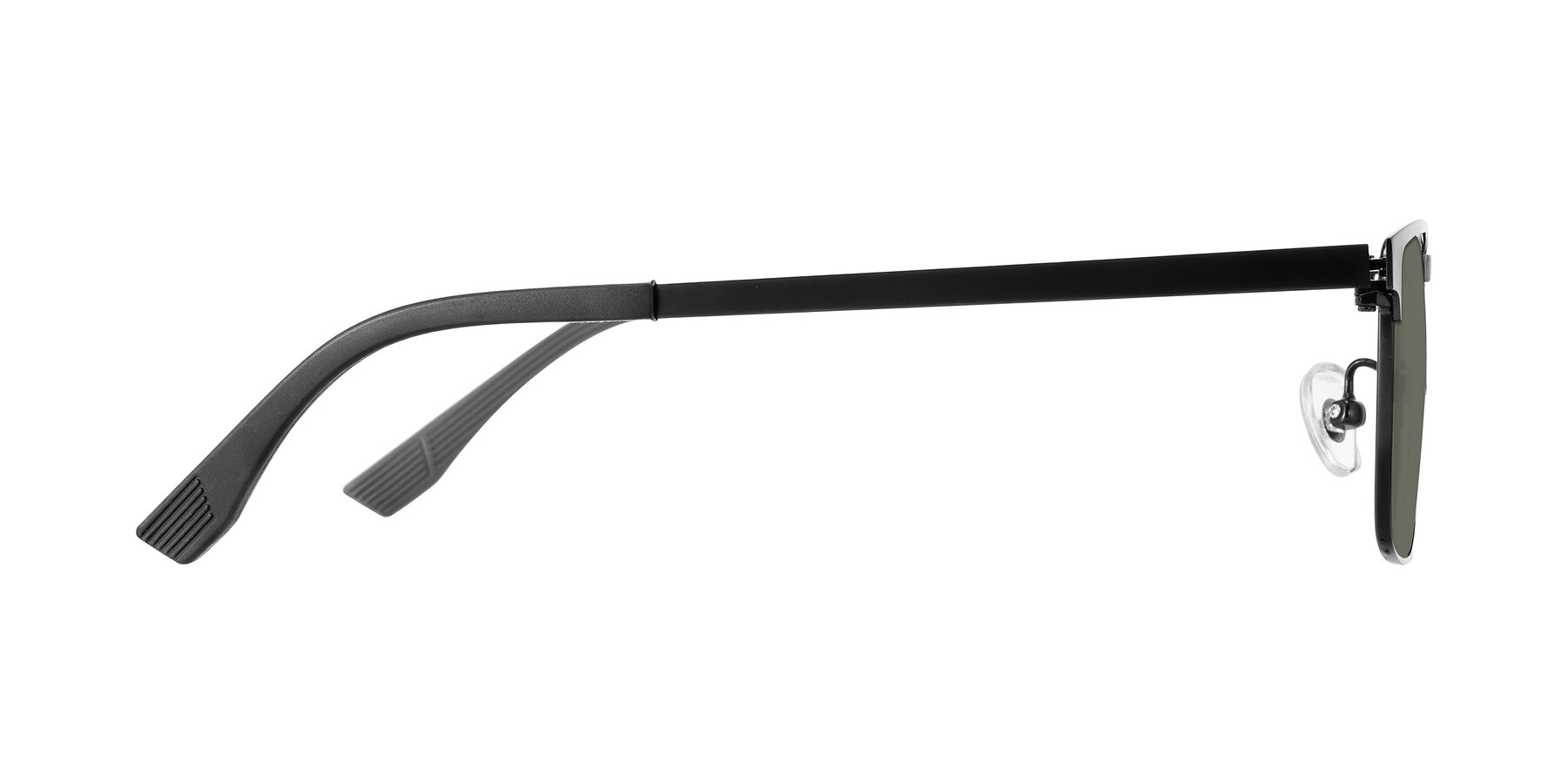 Side of Leeth in Black with Gray Polarized Lenses