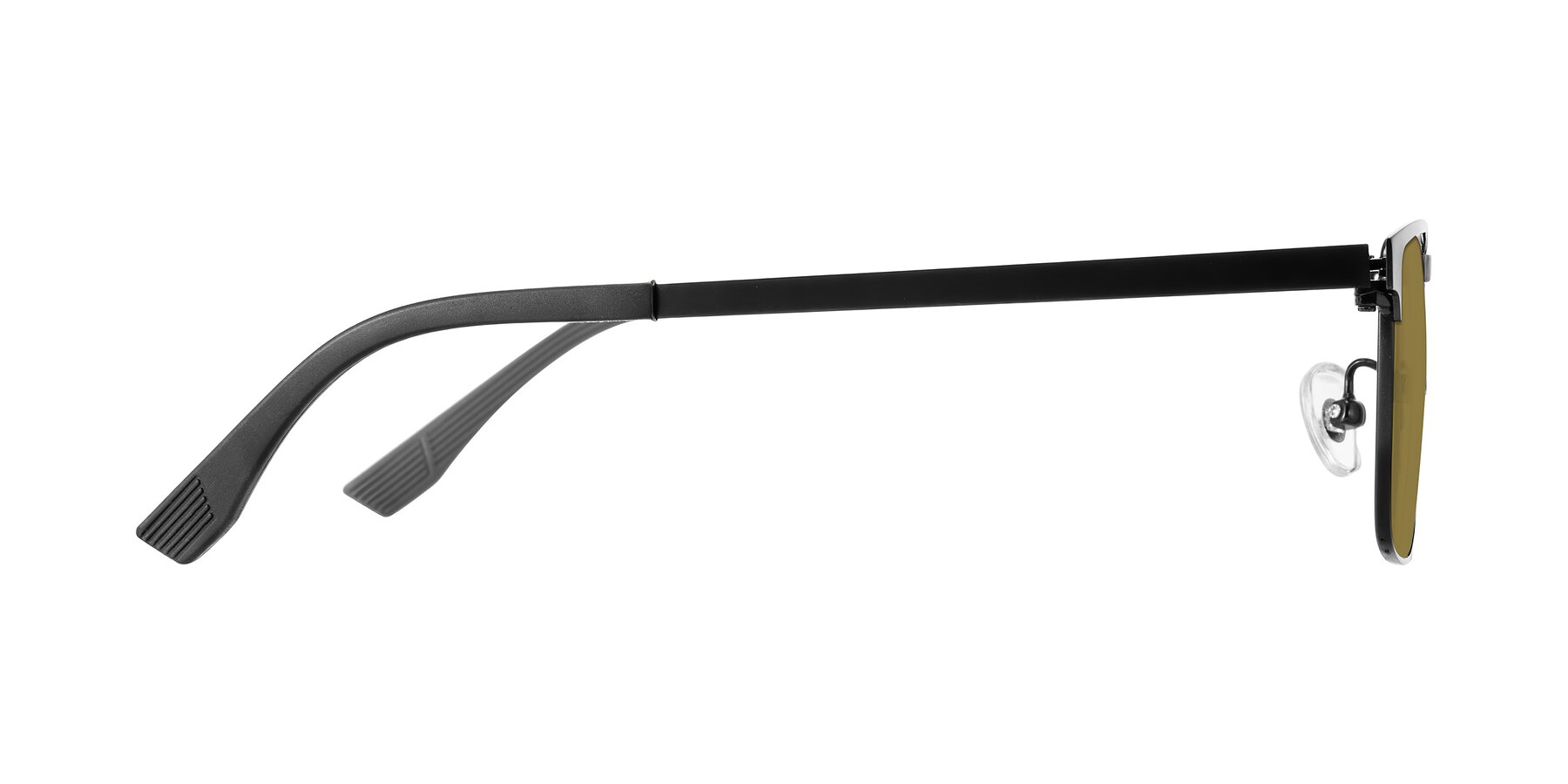 Side of Leeth in Black with Brown Polarized Lenses