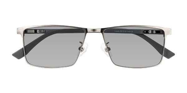 Front of Leeth in Brushed Silver