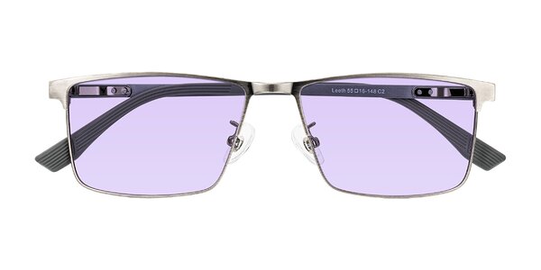 Front of Leeth in Brushed Silver