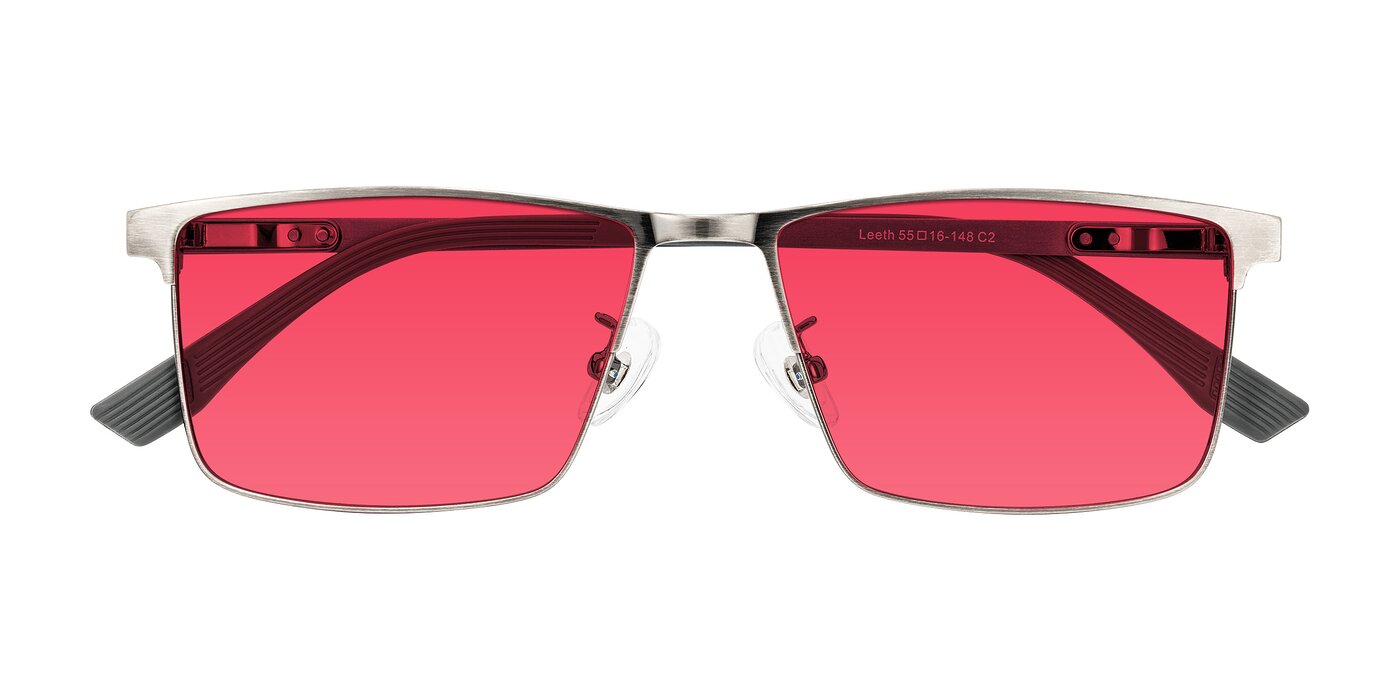 Leeth - Brushed Silver Tinted Sunglasses