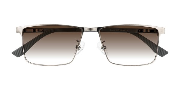 Front of Leeth in Brushed Silver
