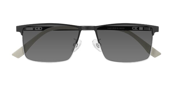 Front of Leeth in Dark Gray/Silver