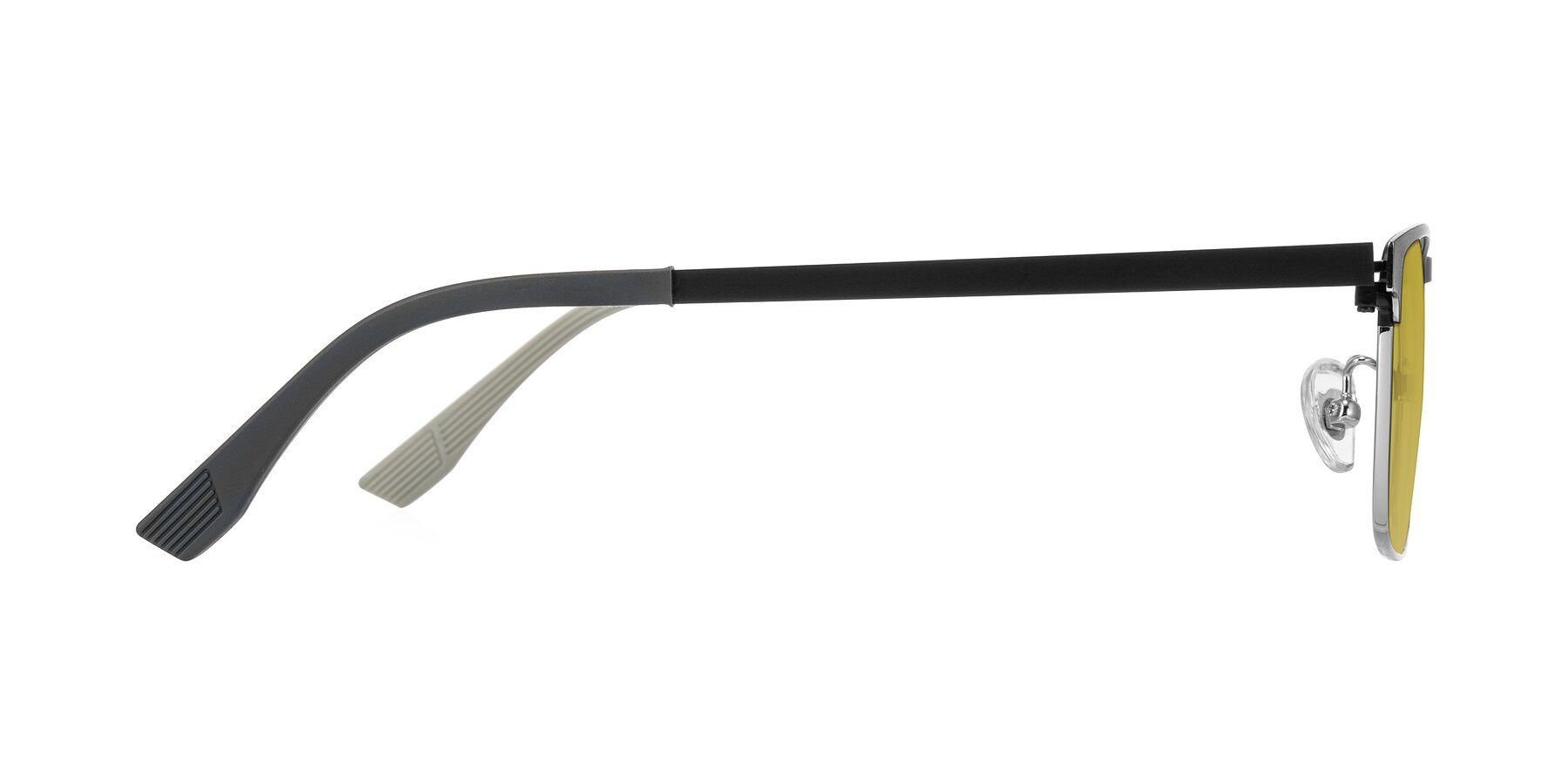 Side of Leeth in Dark Gray/Silver with Champagne Tinted Lenses