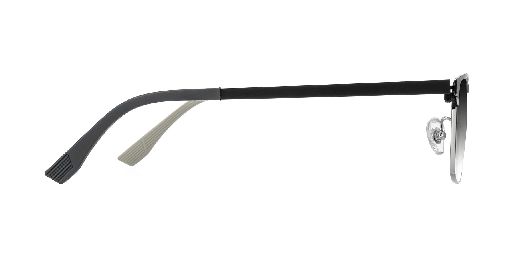 Side of Leeth in Dark Gray/Silver with Gray Gradient Lenses
